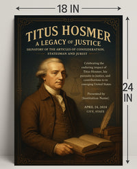 Titus Hosmer A Legacy Of Justice Poster PosterGoat