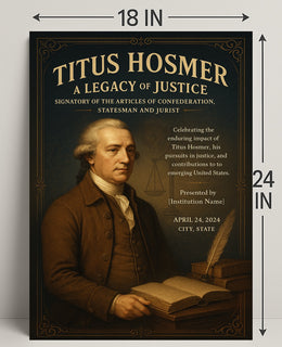 Titus Hosmer A Legacy Of Justice Poster PosterGoat