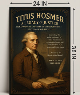 Titus Hosmer A Legacy Of Justice Poster PosterGoat