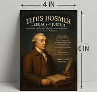 Titus Hosmer A Legacy Of Justice Poster PosterGoat