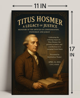 Titus Hosmer A Legacy Of Justice Poster PosterGoat