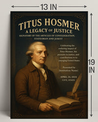 Titus Hosmer A Legacy Of Justice Poster PosterGoat