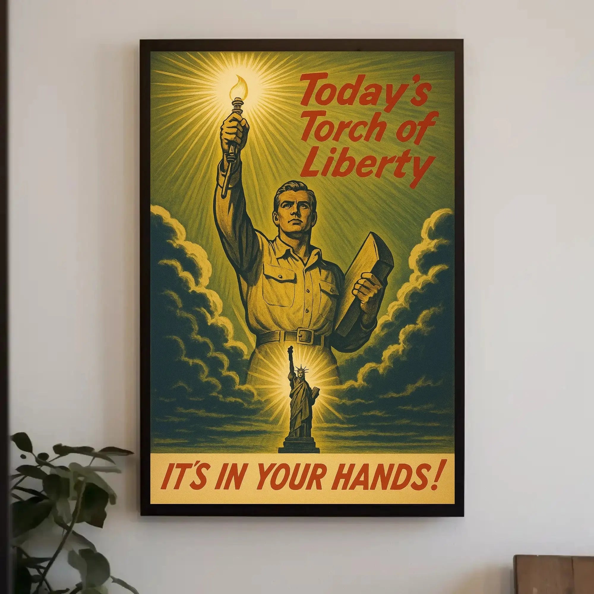 Today's Torch of Liberty Political or Propaganda Poster PosterGoat