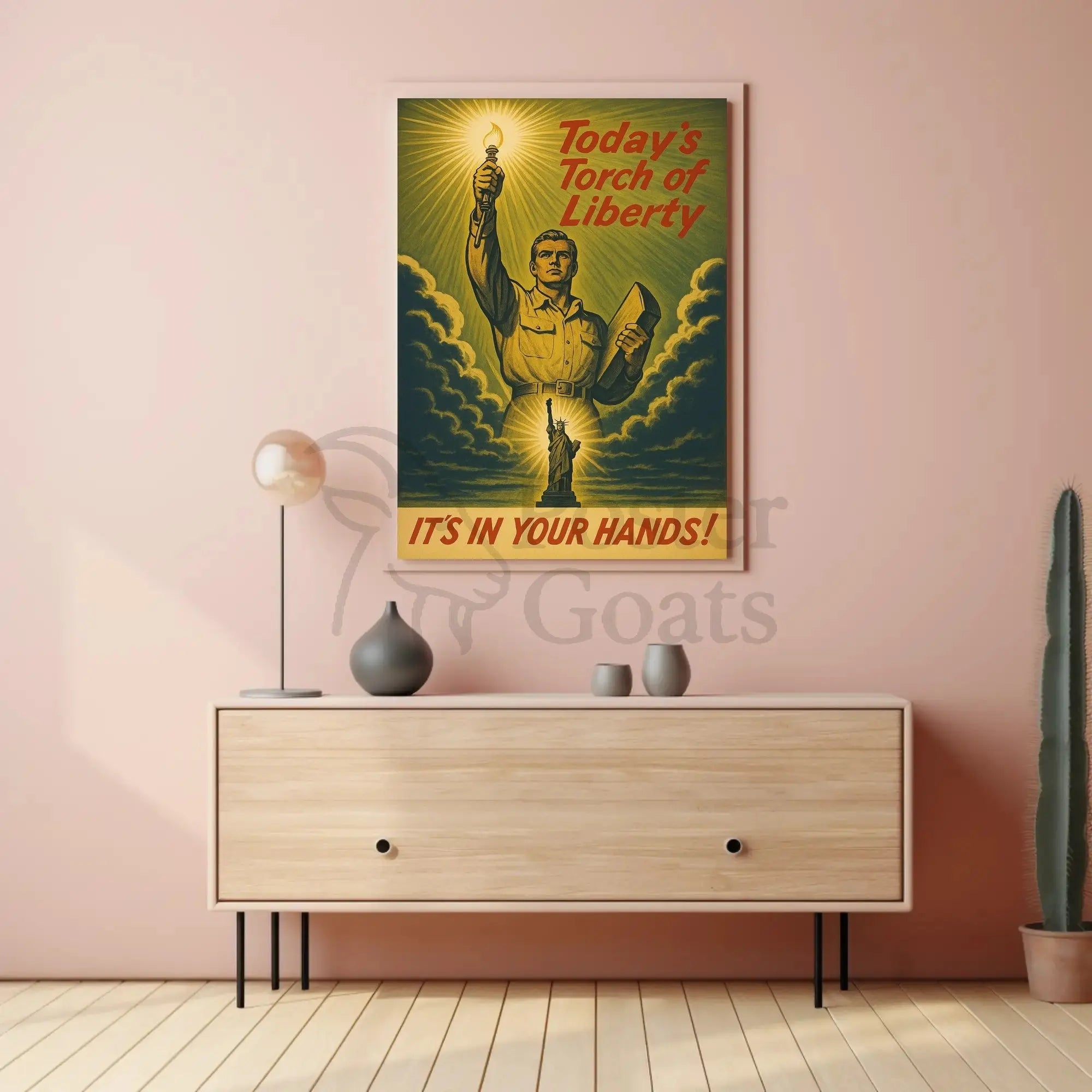 Today's Torch of Liberty Political or Propaganda Poster PosterGoat