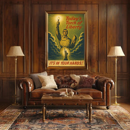 Today's Torch of Liberty Political or Propaganda Poster PosterGoat