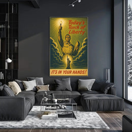 Today's Torch of Liberty Political or Propaganda Poster PosterGoat