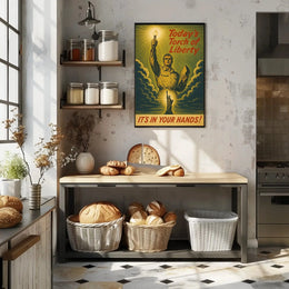 Today's Torch of Liberty Political or Propaganda Poster PosterGoat