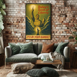 Today's Torch of Liberty Political or Propaganda Poster PosterGoat