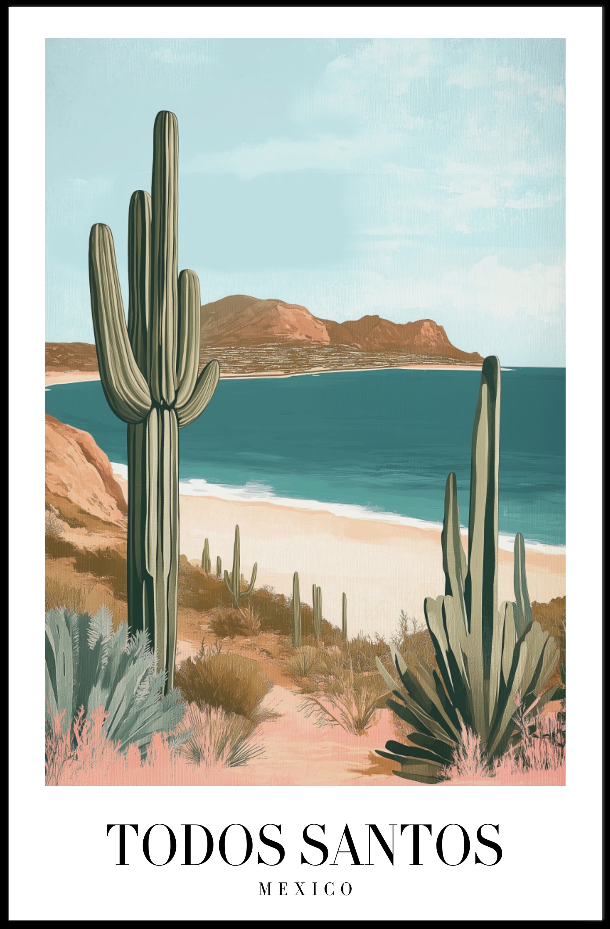 Todos Santos Scenic Travel Poster PosterGoat