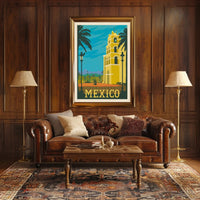 Todos Santos Vintage Travel Mexico Scenic Artwork Travel Poster PosterGoat