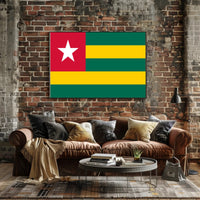 Togo Flag Design for Country Flag Poster PosterGoat