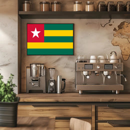 Togo Flag Design for Country Flag Poster PosterGoat