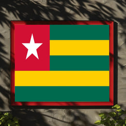 Togo Flag Design for Country Flag Poster PosterGoat