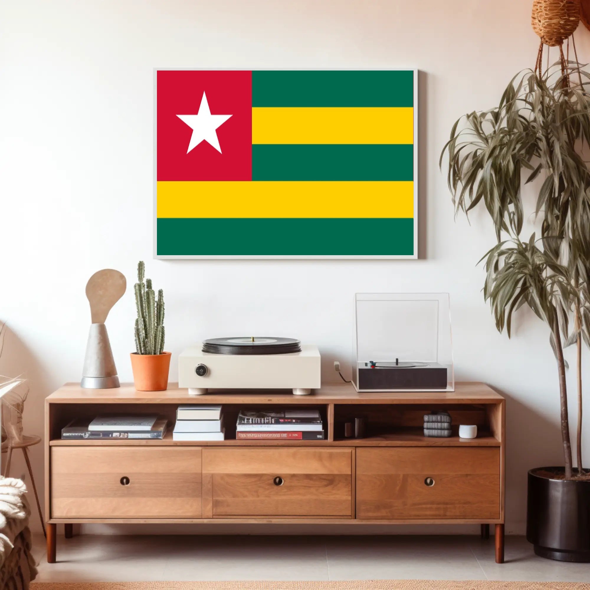 Togo Flag Design for Country Flag Poster PosterGoat