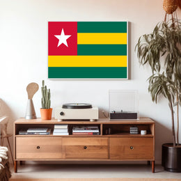 Togo Flag Design for Country Flag Poster PosterGoat