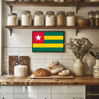 Togo Flag Design for Country Flag Poster PosterGoat