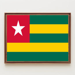Togo Flag Design for Country Flag Poster PosterGoat