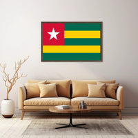 Togo Flag Design for Country Flag Poster PosterGoat