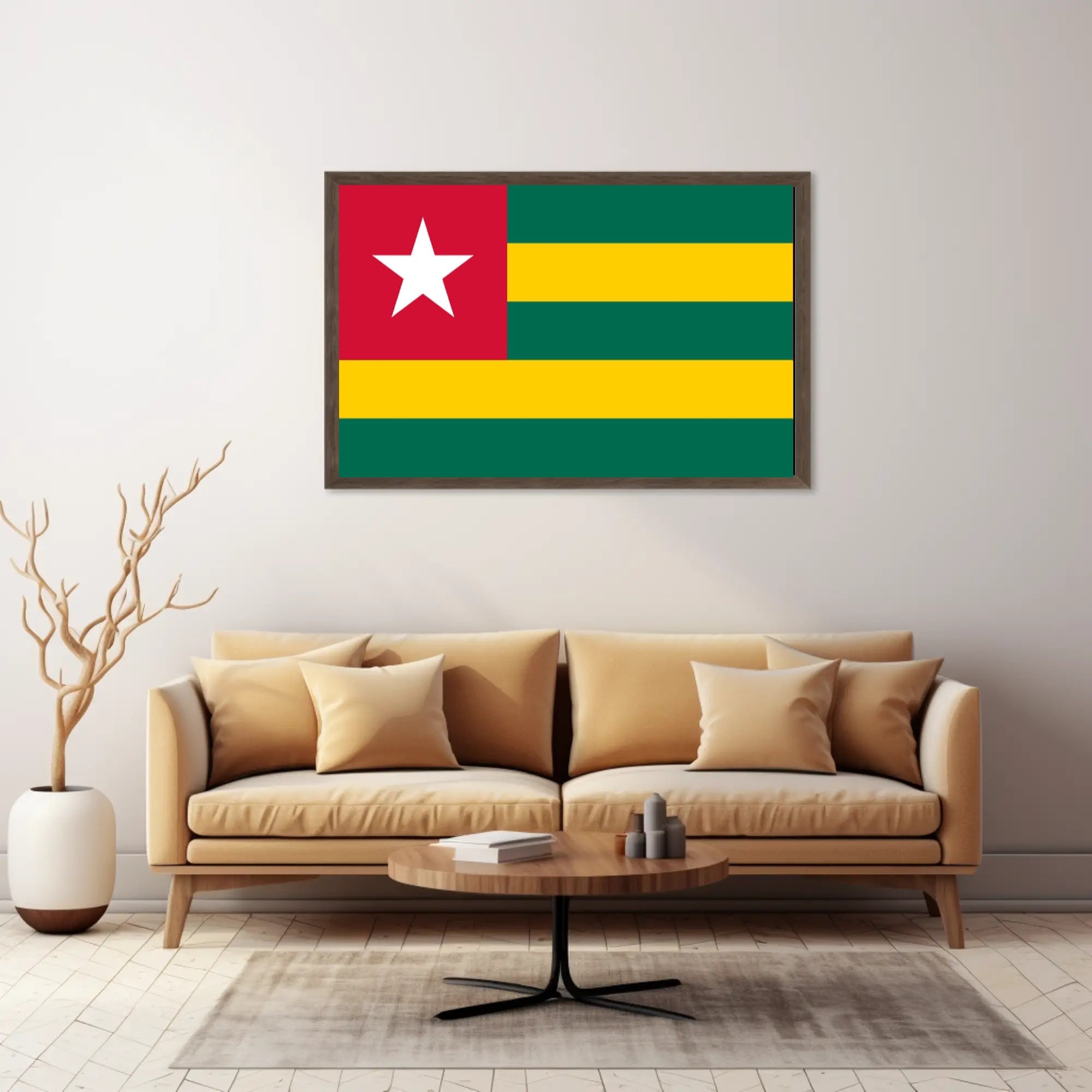 Togo Flag Design for Country Flag Poster PosterGoat