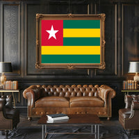 Togo Flag Design for Country Flag Poster PosterGoat