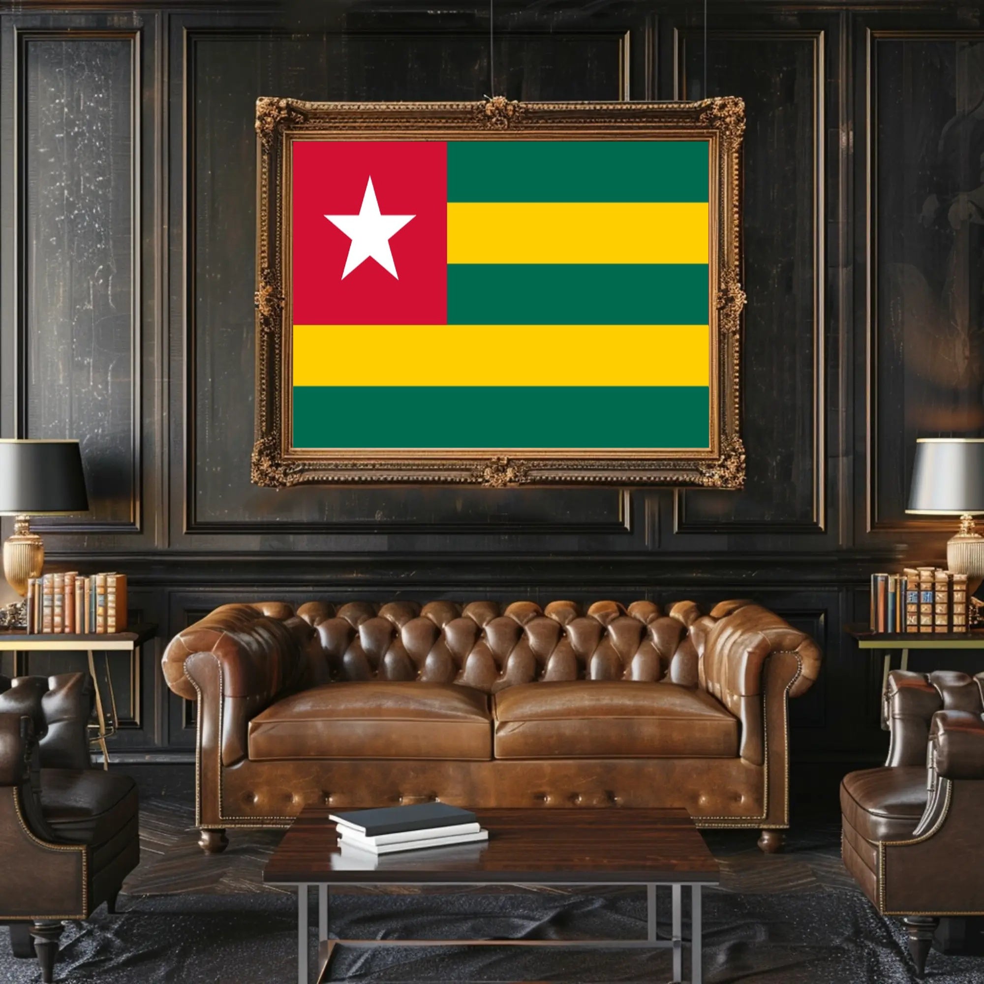 Togo Flag Design for Country Flag Poster PosterGoat