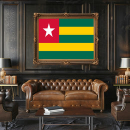 Togo Flag Design for Country Flag Poster PosterGoat