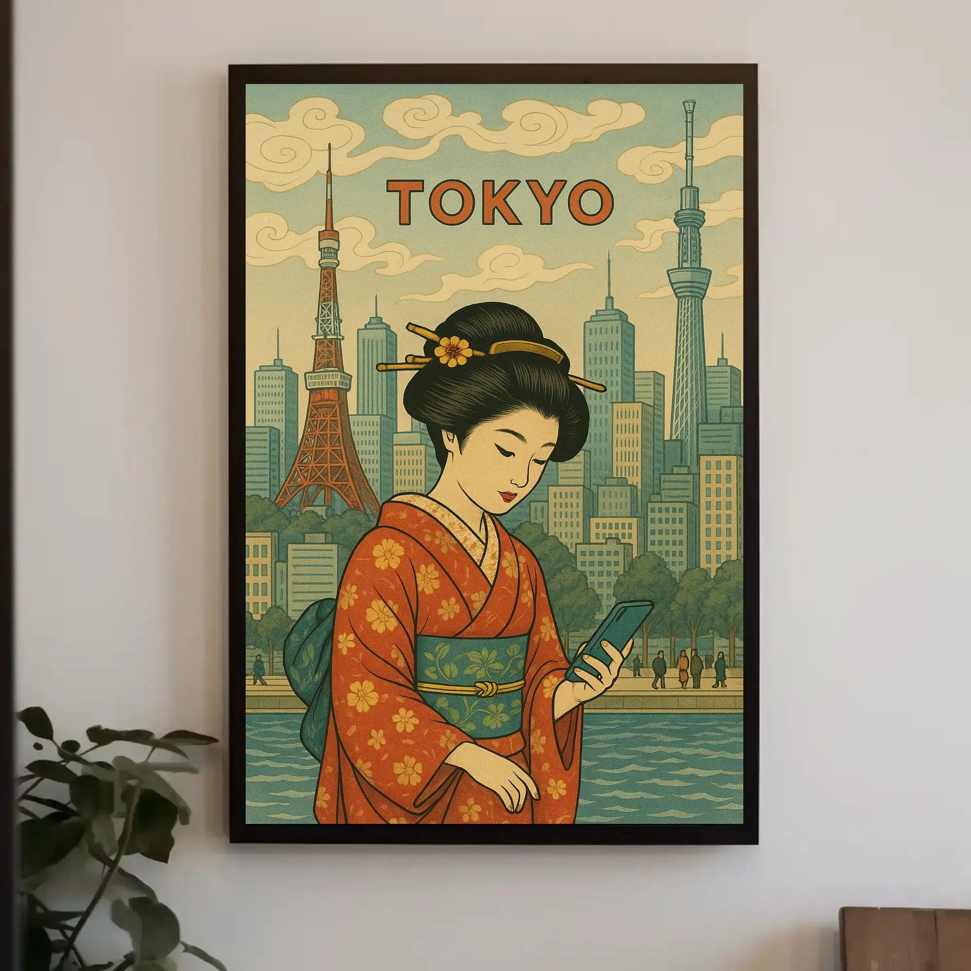 Tokyo Modernity Meets Tradition Cultural or Heritage Poster PosterGoat