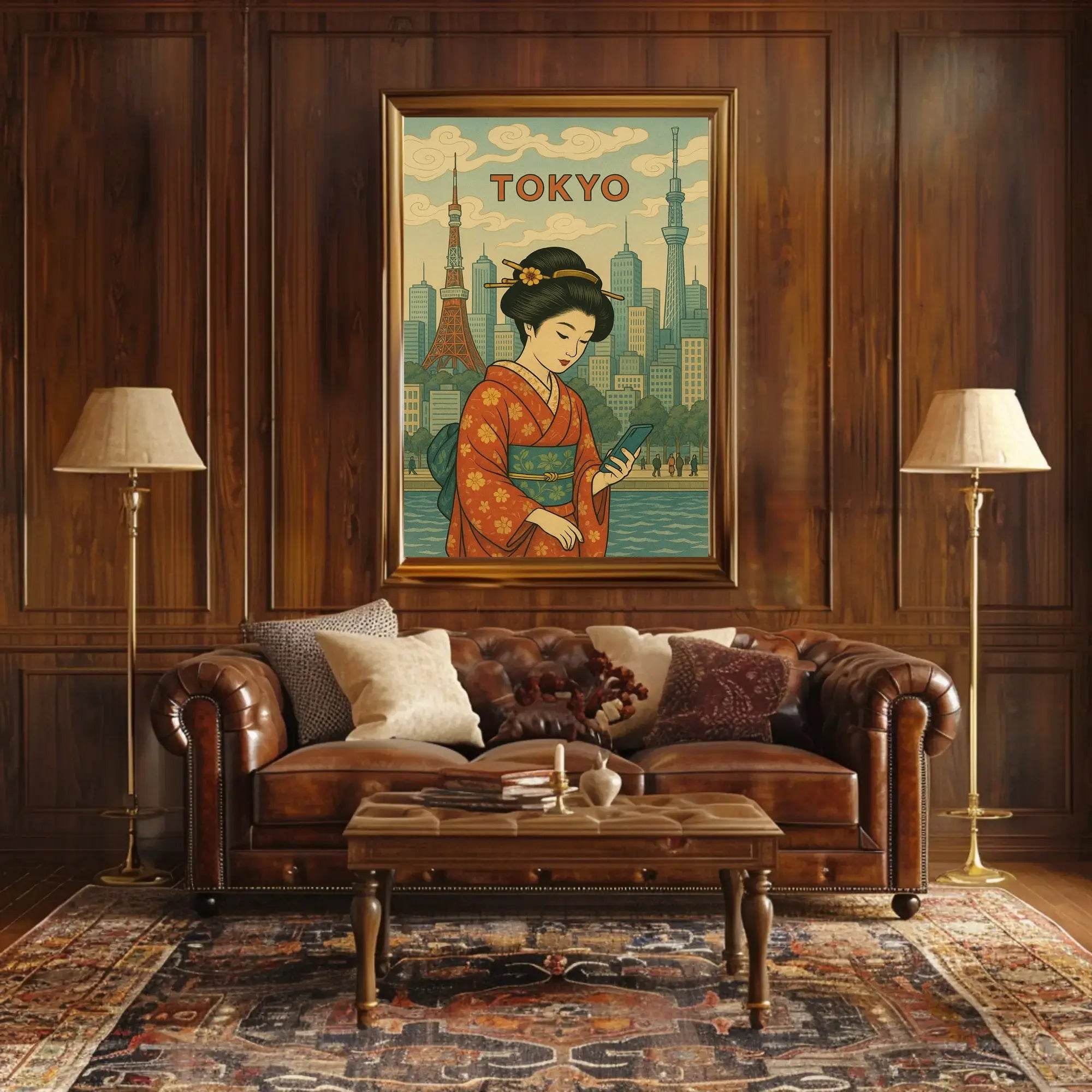 Tokyo Modernity Meets Tradition Cultural or Heritage Poster PosterGoat