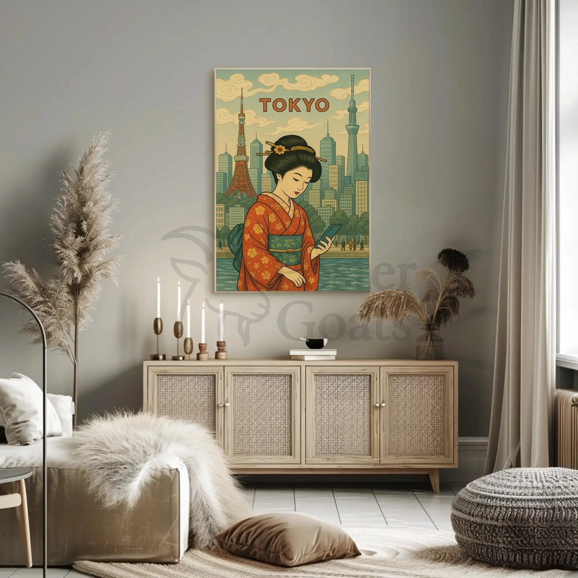 Tokyo Modernity Meets Tradition Cultural or Heritage Poster PosterGoat