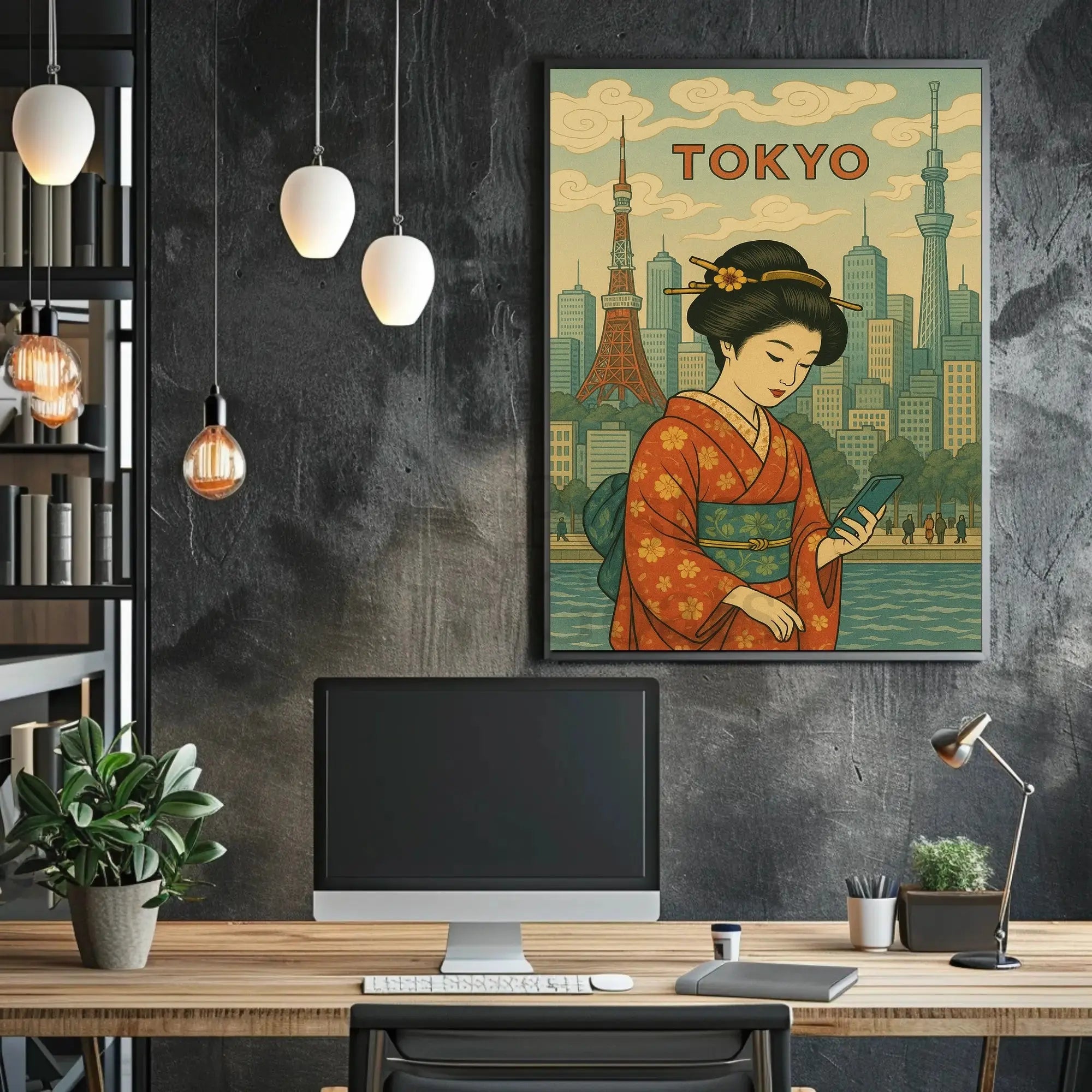 Tokyo Modernity Meets Tradition Cultural or Heritage Poster PosterGoat