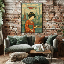 Tokyo Modernity Meets Tradition Cultural or Heritage Poster PosterGoat