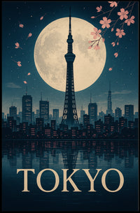 Tokyo Nightscape Poster PosterGoat