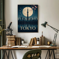 Tokyo Nightscape Poster PosterGoat