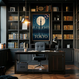 Tokyo Nightscape Poster PosterGoat