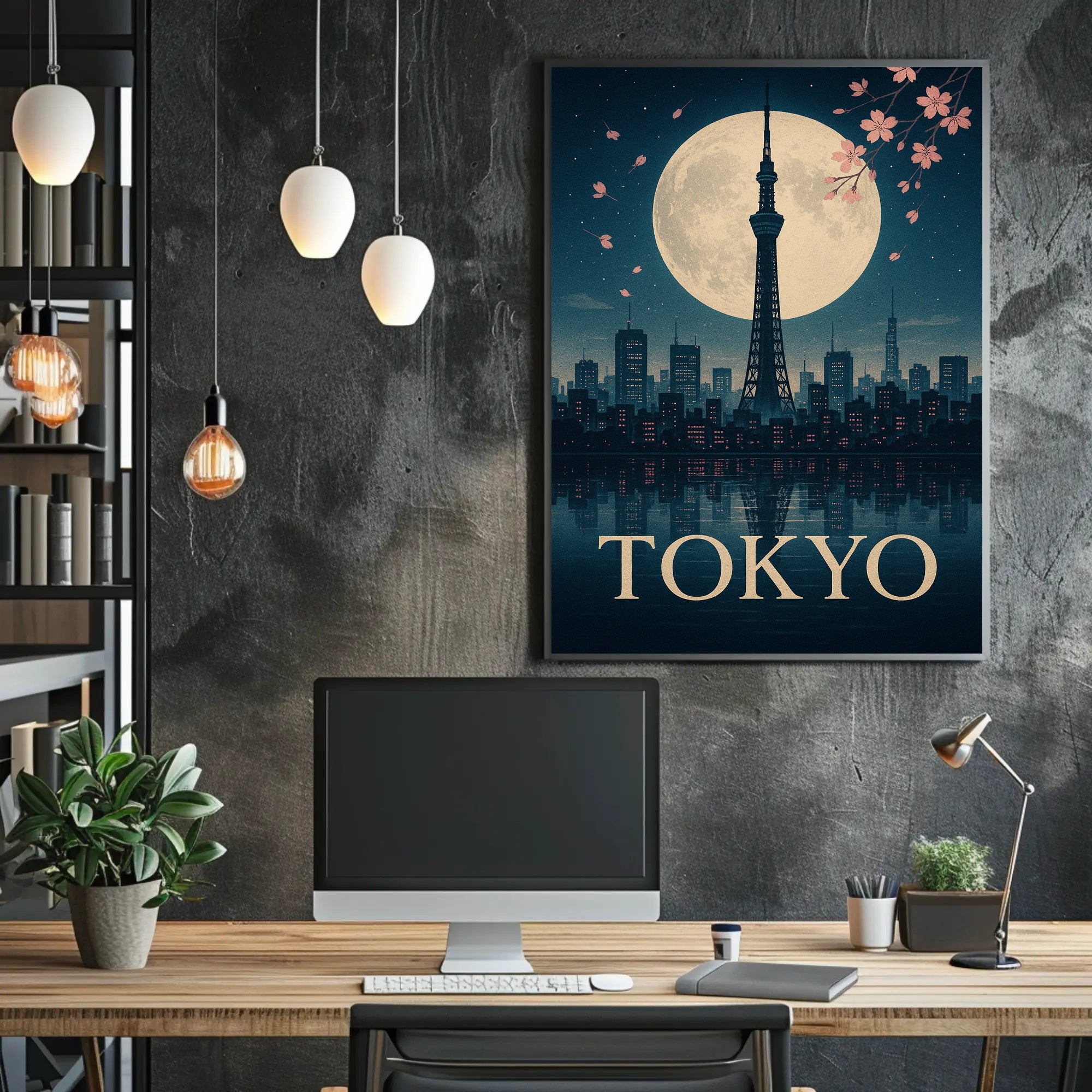 Tokyo Nightscape Poster PosterGoat