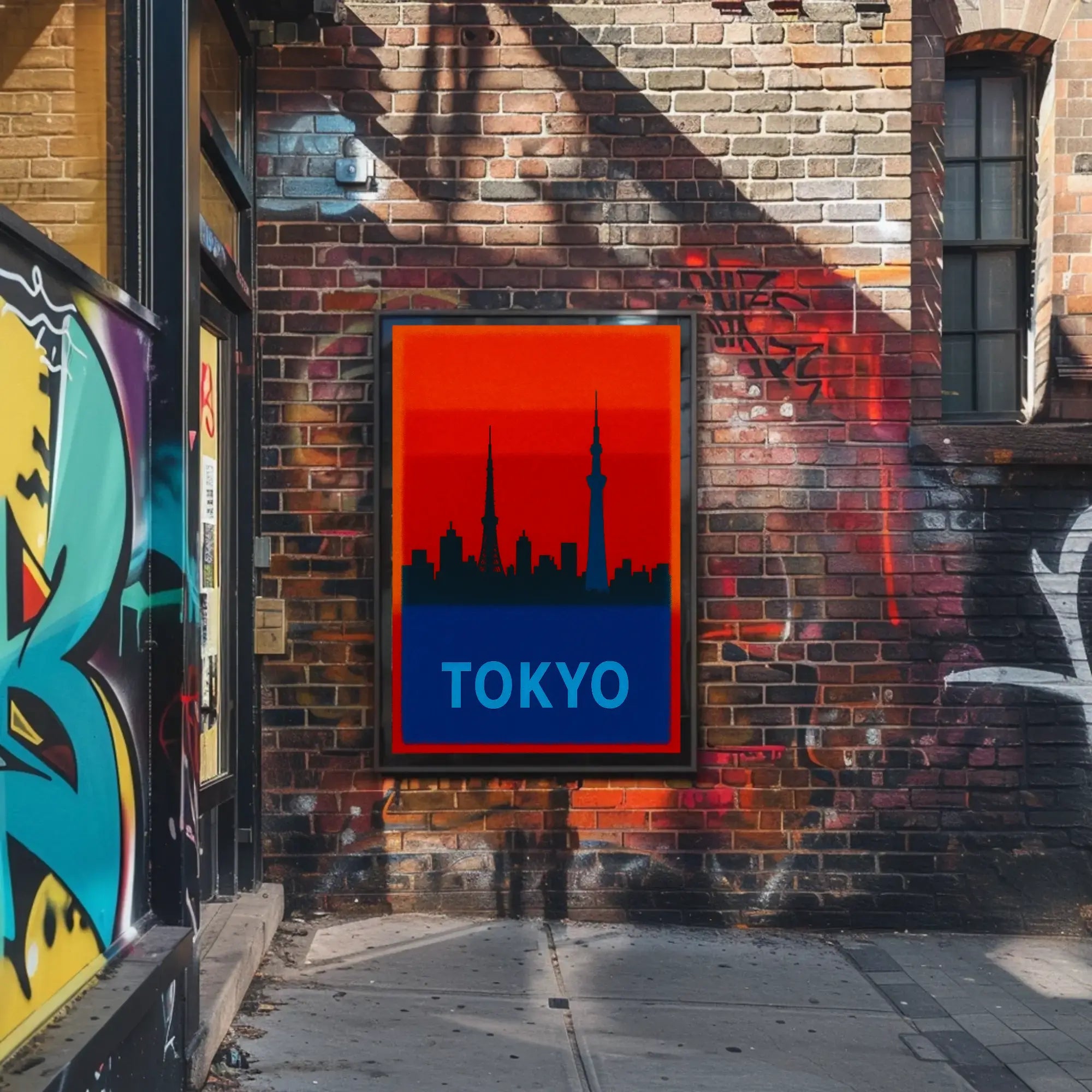 Tokyo Skyline Modern Minimalist Travel Poster PosterGoat
