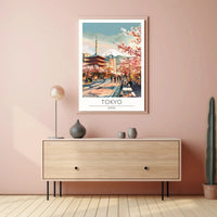 Tokyo Spring Harmony Travel Poster PosterGoat