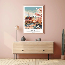 Tokyo Spring Harmony Travel Poster PosterGoat