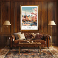Tokyo Spring Harmony Travel Poster PosterGoat