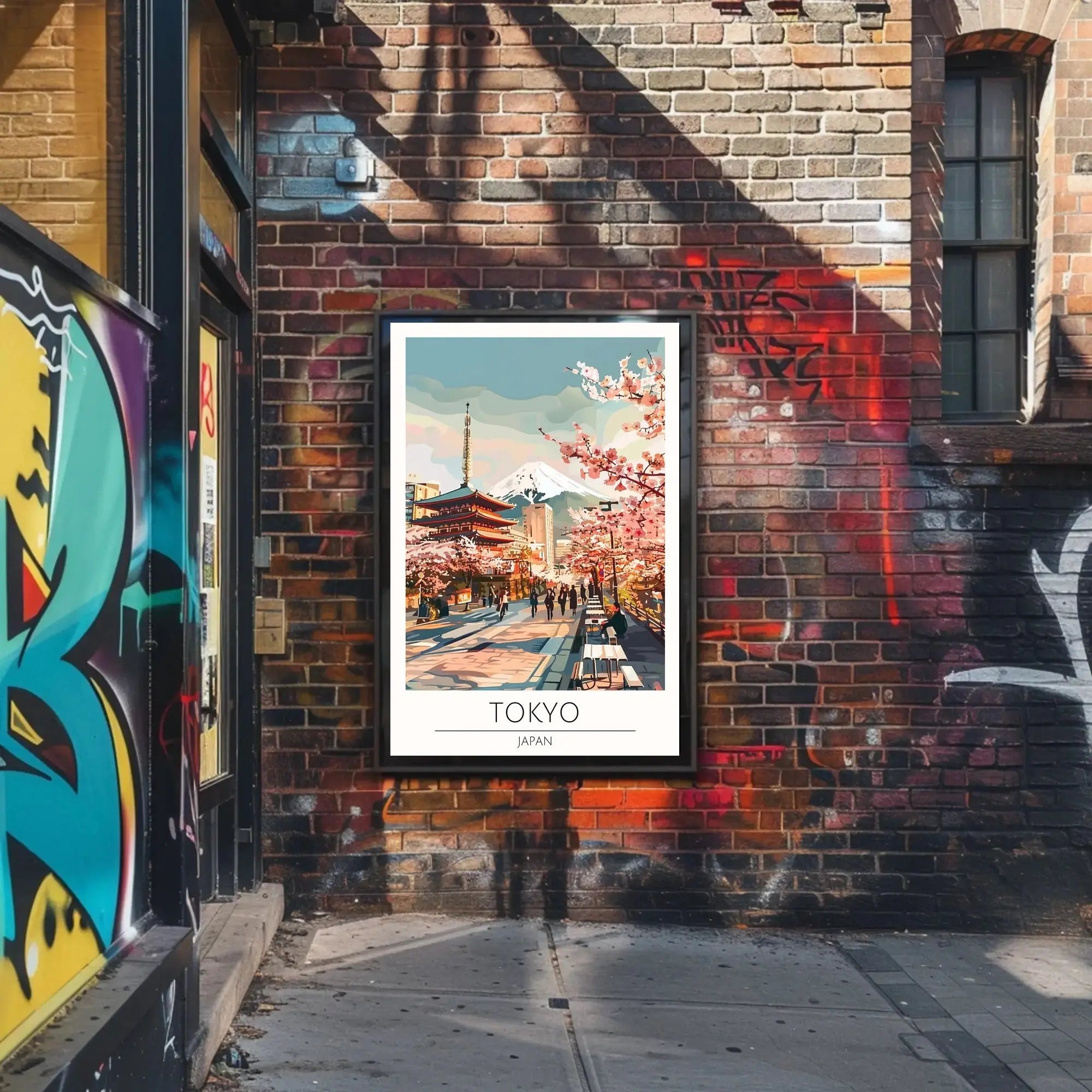 Tokyo Spring Harmony Travel Poster PosterGoat