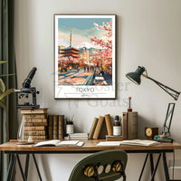 Tokyo Spring Harmony Travel Poster PosterGoat