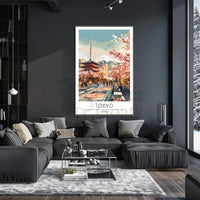 Tokyo Spring Harmony Travel Poster PosterGoat