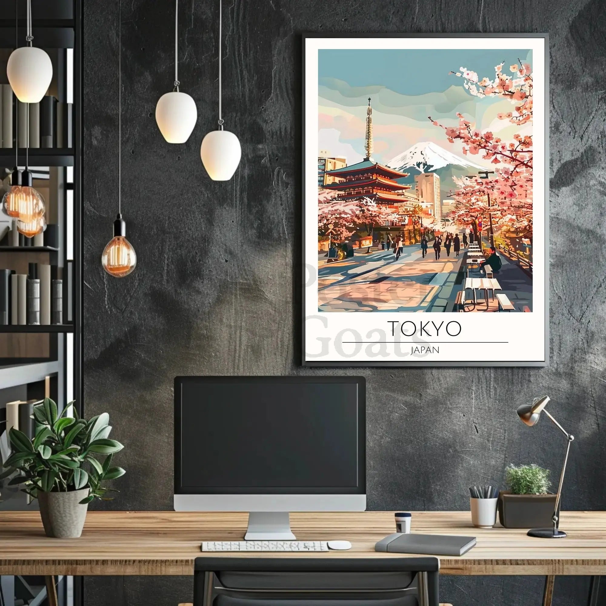 Tokyo Spring Harmony Travel Poster PosterGoat