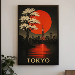 Tokyo Sunrise Art Print: Cultural and Heritage Poster PosterGoat