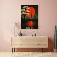 Tokyo Sunrise Art Print: Cultural and Heritage Poster PosterGoat