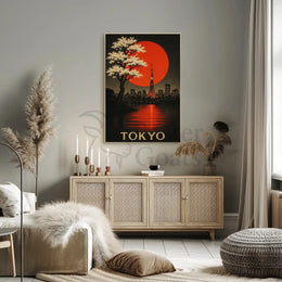 Tokyo Sunrise Art Print: Cultural and Heritage Poster PosterGoat