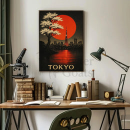 Tokyo Sunrise Art Print: Cultural and Heritage Poster PosterGoat