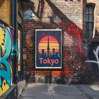 Tokyo Tower Cityscape at Dusk: Urban or Cityscape Poster PosterGoat