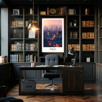 Tokyo Twilight Cityscape: Energetic Modern Urban or Cityscape Poster PosterGoat