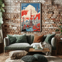 Tokyo's Fusion Skyline in Urban or Cityscape Poster PosterGoat
